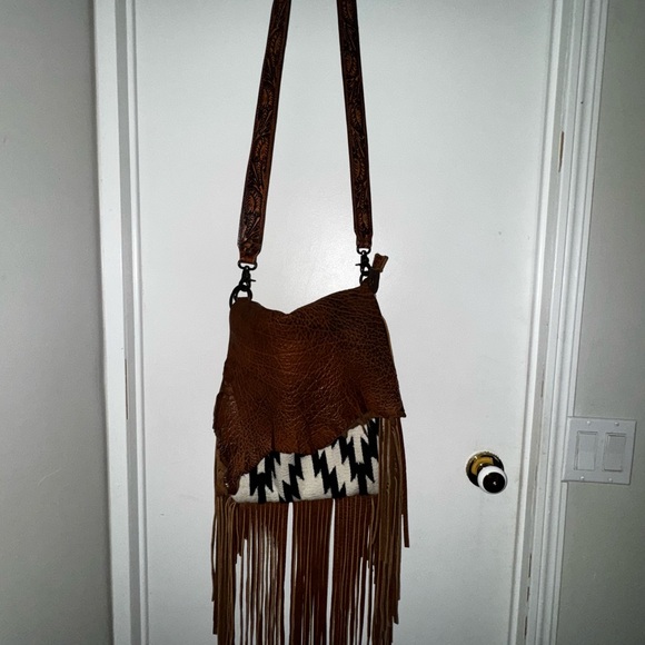 Bohemian Fringe Crossbody Bag - Picture 2 of 4